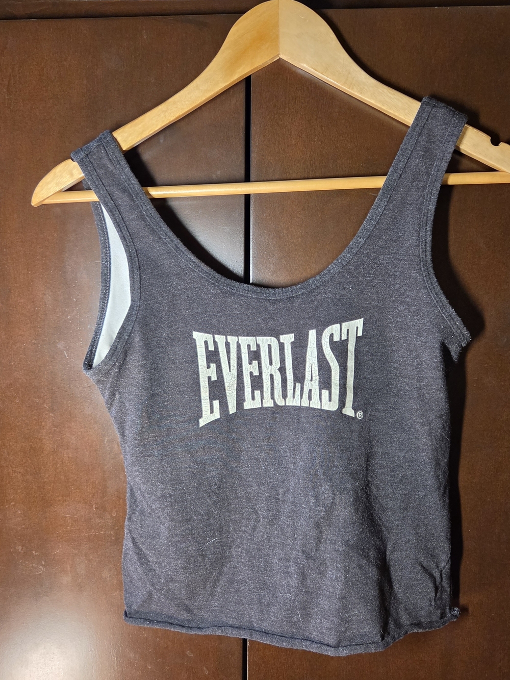 Everlast Charcoal Tank with White Logo Women Size Small Petite